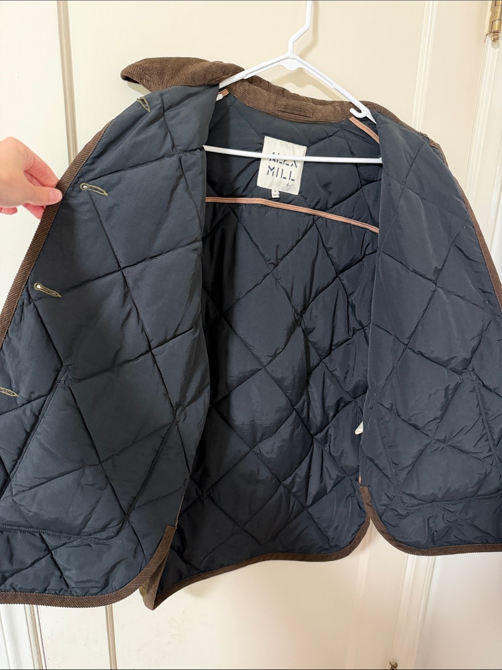 Alex Mill Quinn Olive Quilted Puffy Jacket M EUC - Picture 5 of 7